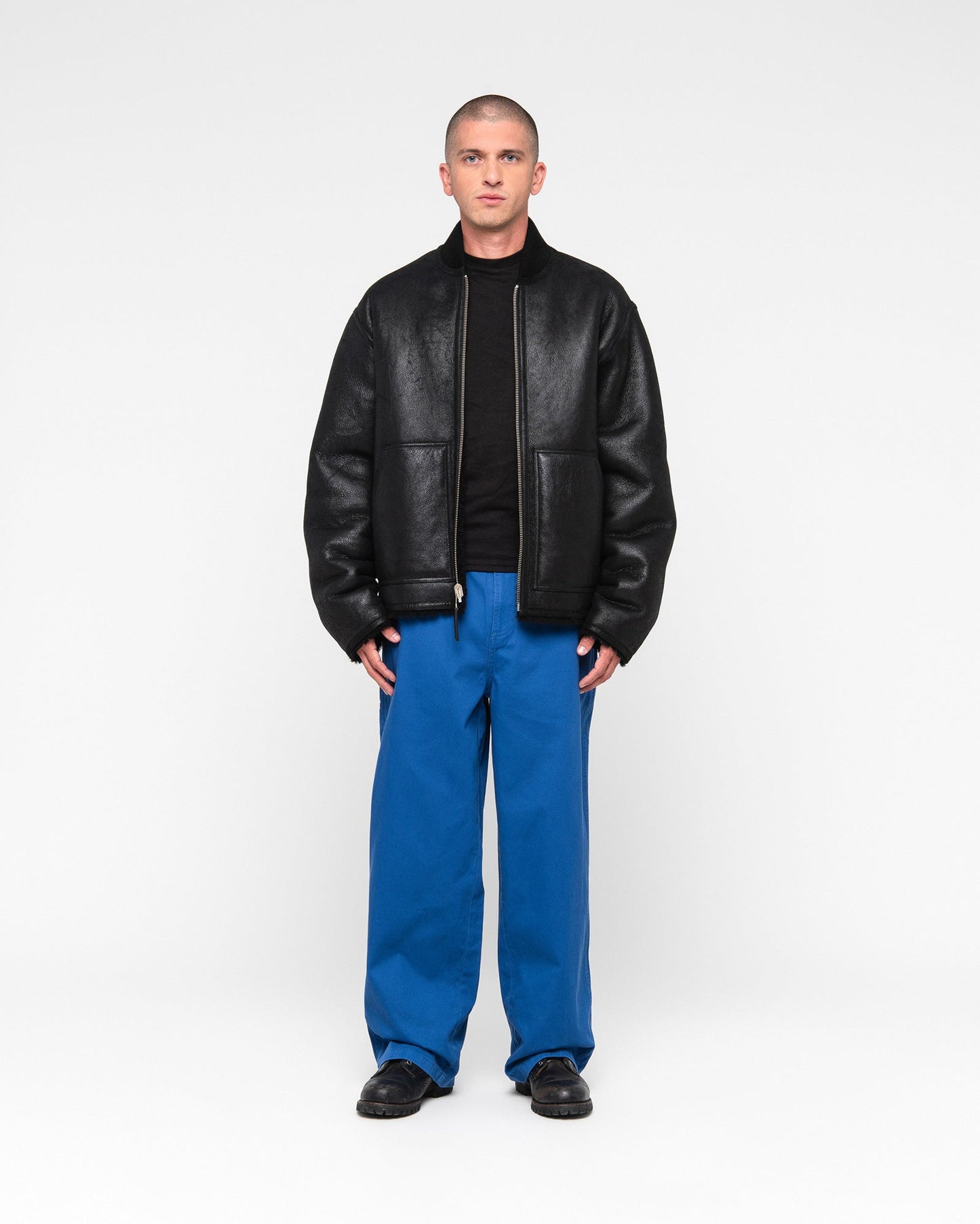 BOMBER RÉVERSIBLE EN MOUTON LAINEUX
