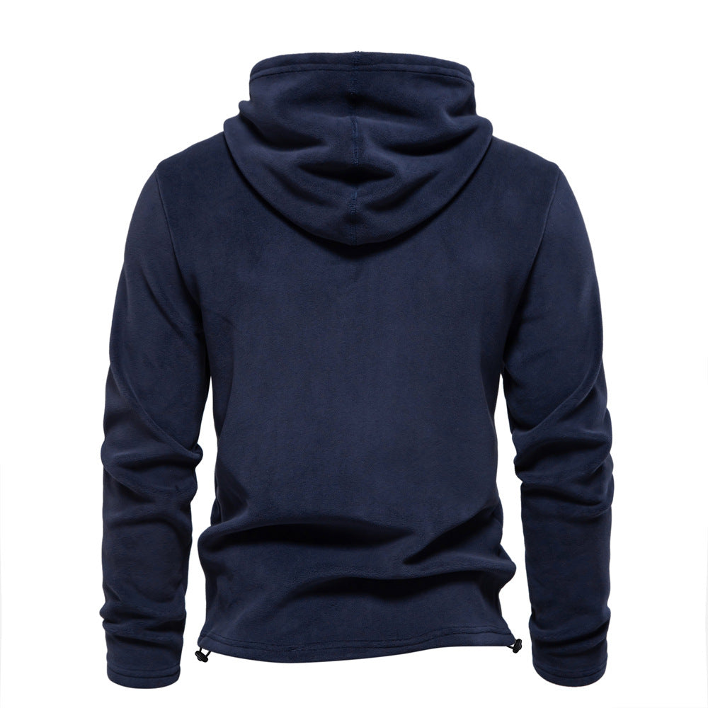 Pull à capuche pour homme avec cordon de serrage