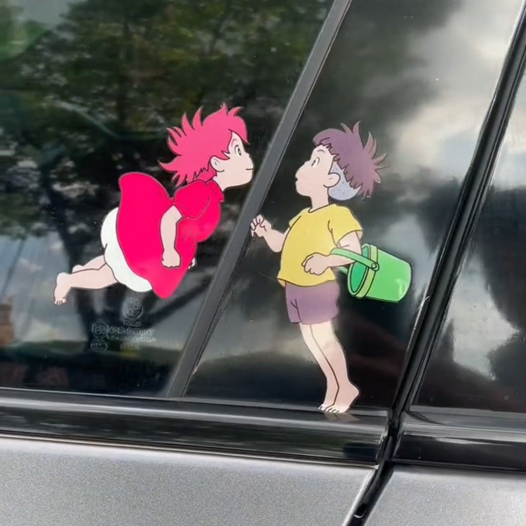 Autocollant voiture Sosuke&Ponyo