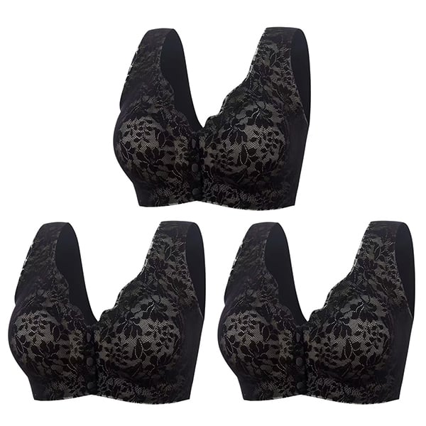 🔥Achetez-en 1, obtenez-en 2 gratuitement maintenant🔥 Soutien-gorge sans armature doux avec boutons à l'avant