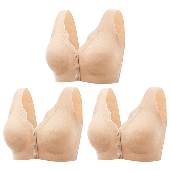 🔥Achetez-en 1, obtenez-en 2 gratuitement maintenant🔥 Soutien-gorge sans armature doux avec boutons à l'avant