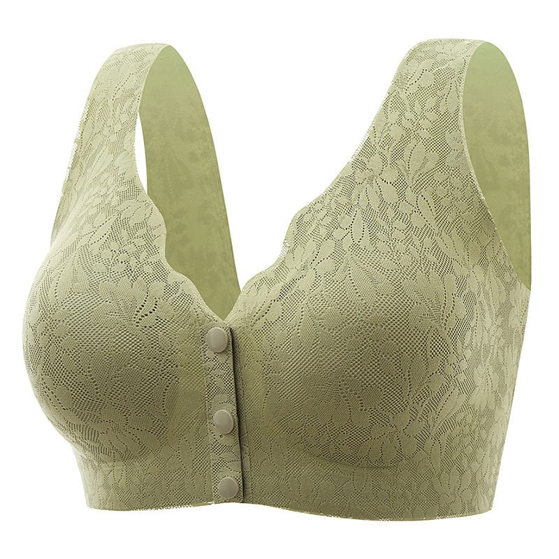 🔥Achetez-en 1, obtenez-en 2 gratuitement maintenant🔥 Soutien-gorge sans armature doux avec boutons à l'avant
