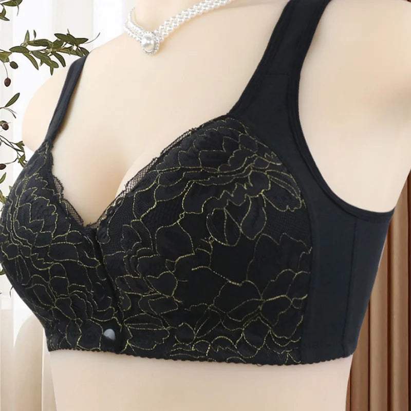 ✨Dernier jour : 1 acheté, 1 offert✨ Soutien-gorge à fermeture avant en dentelle florale