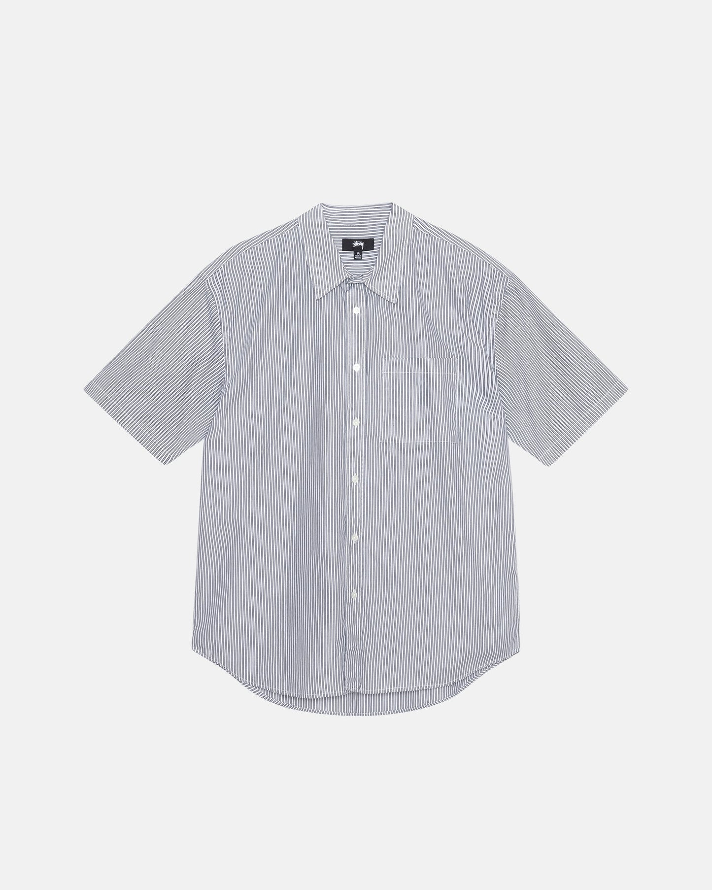 CHEMISE COUPE AMPLE MANCHES COURTES À RAYURES 8 BALL