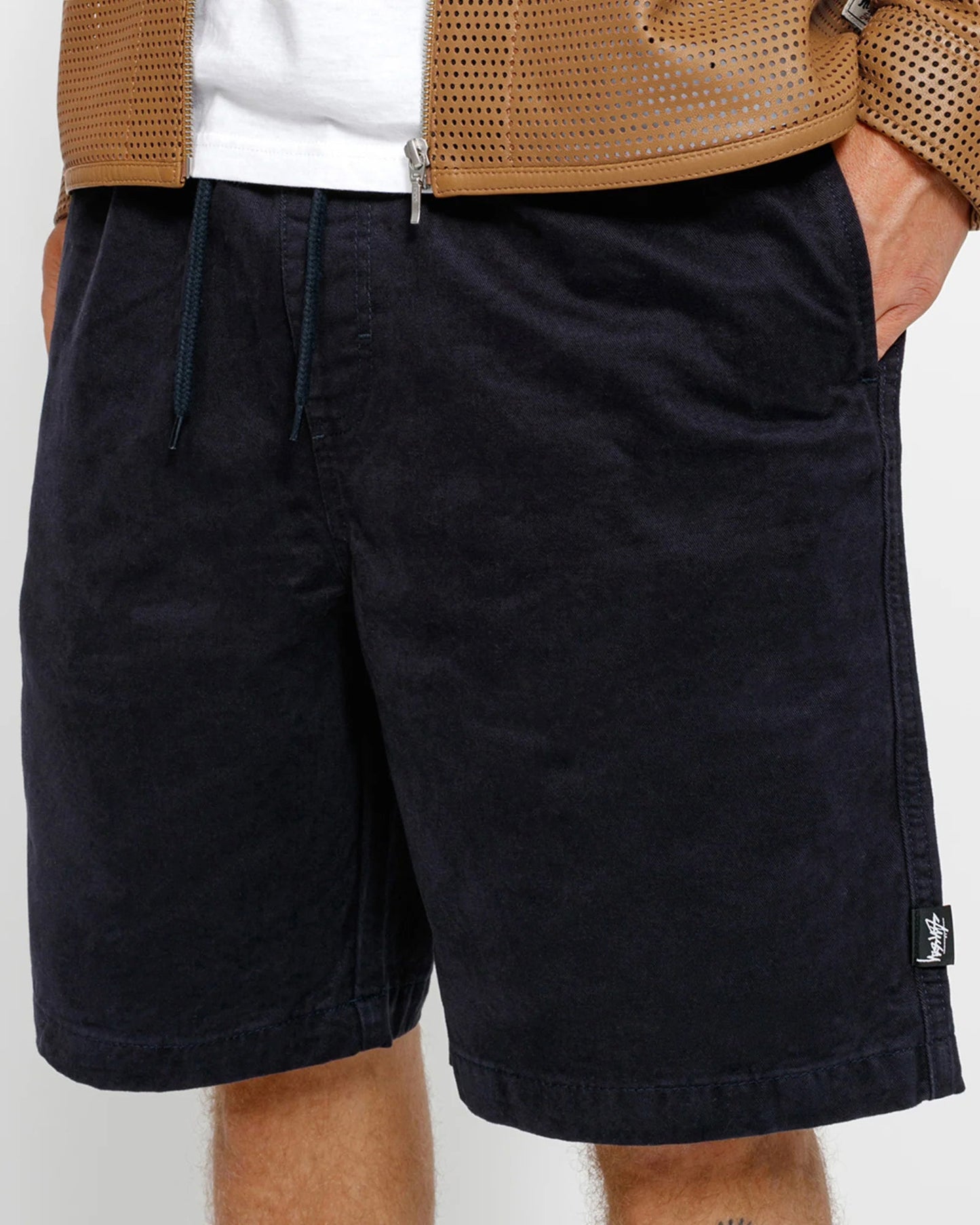 SHORT DE PLAGE EN COTON GRATTÉ