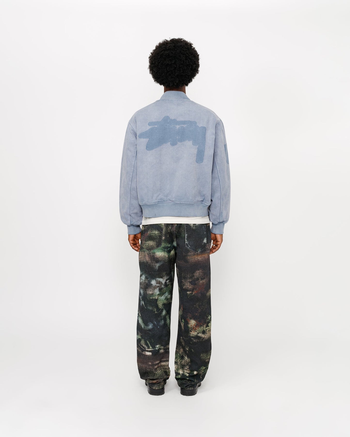 BLOUSON TEDDY EN TOILE AVEC LOGO GHOST