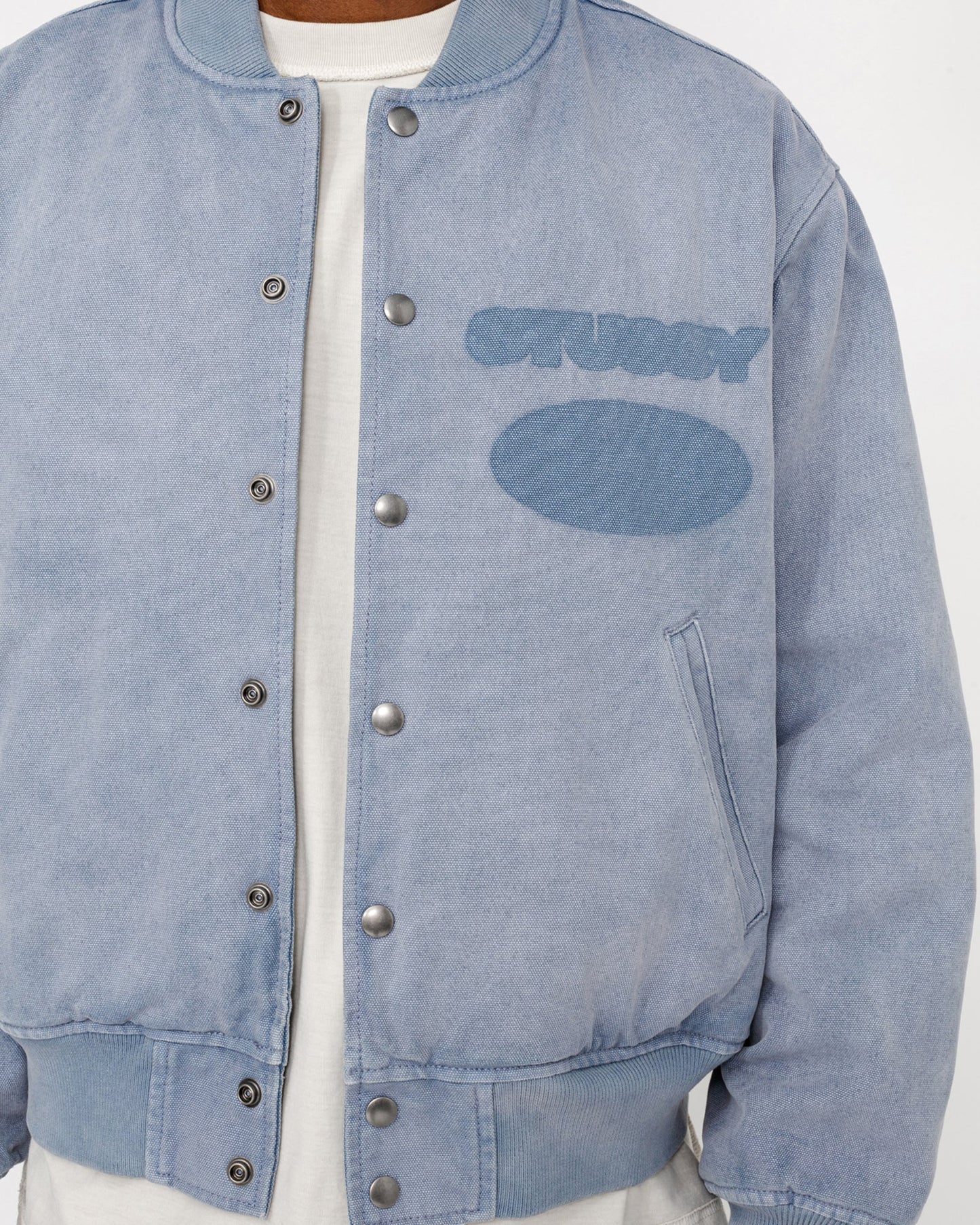 BLOUSON TEDDY EN TOILE AVEC LOGO GHOST