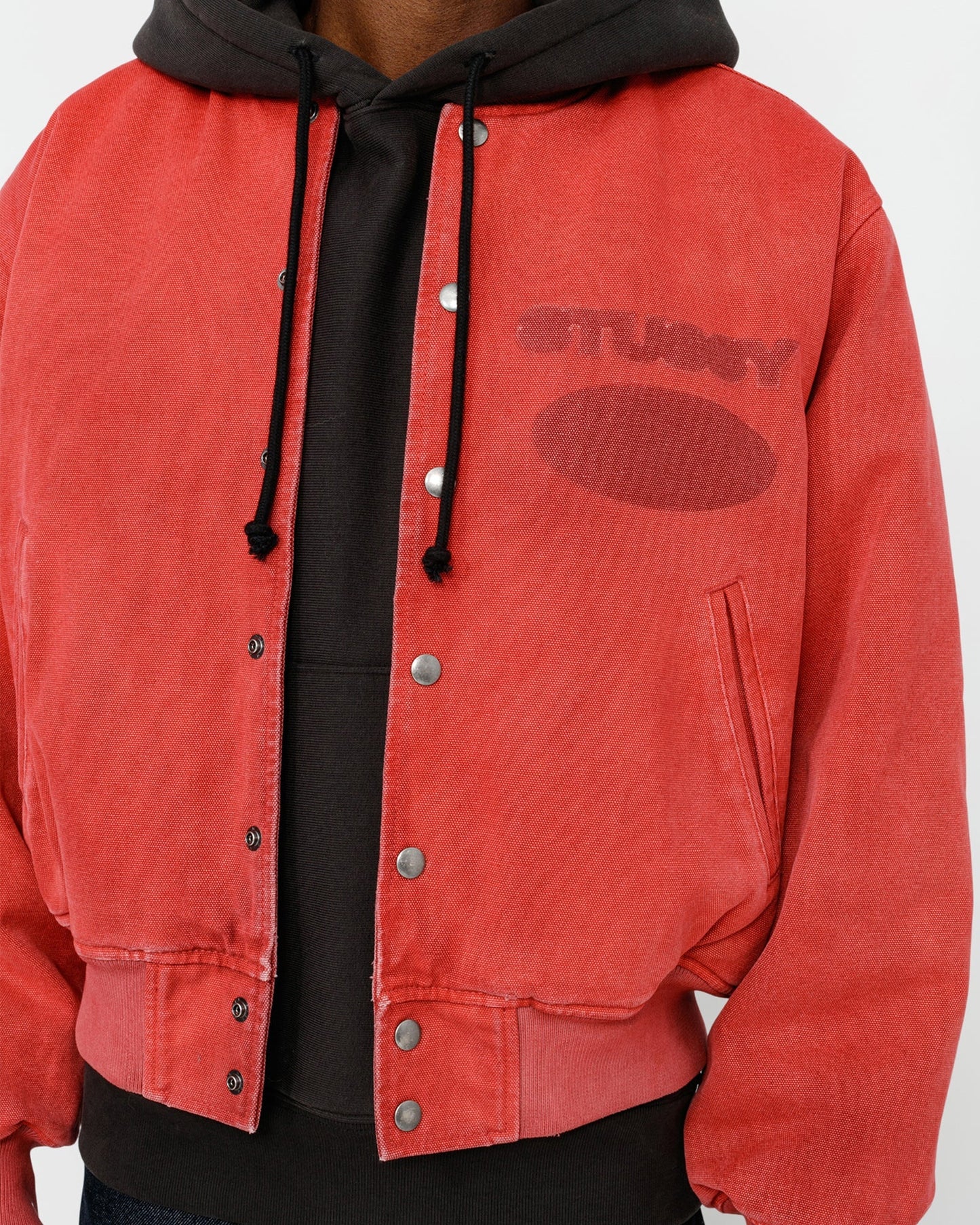 BLOUSON TEDDY EN TOILE AVEC LOGO GHOST