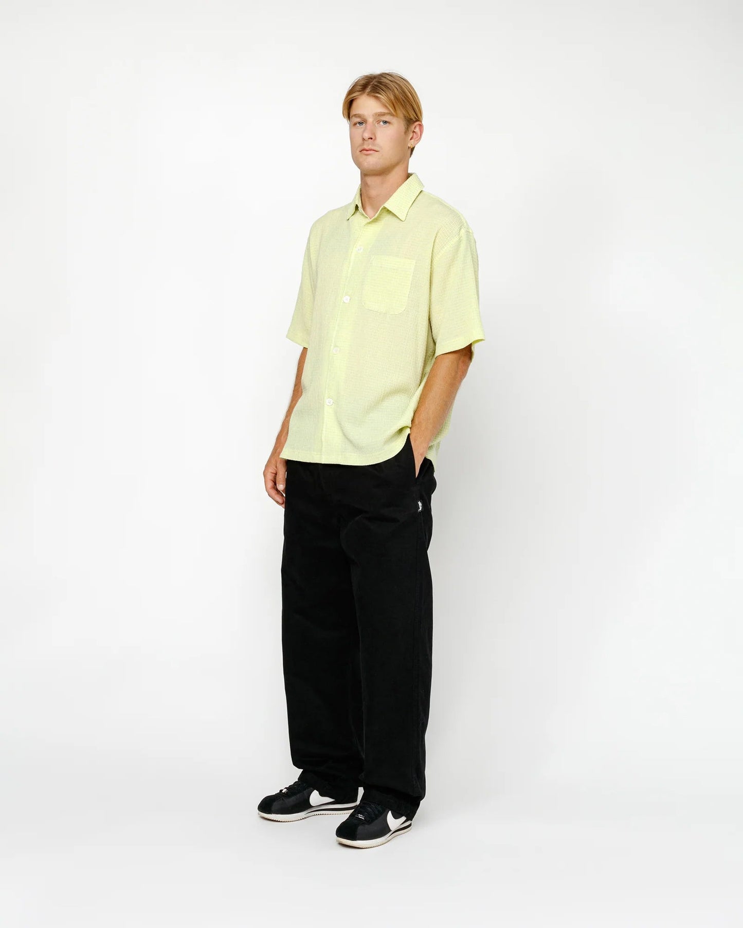 PANTALON DE PLAGE EN COTON GRATTÉ