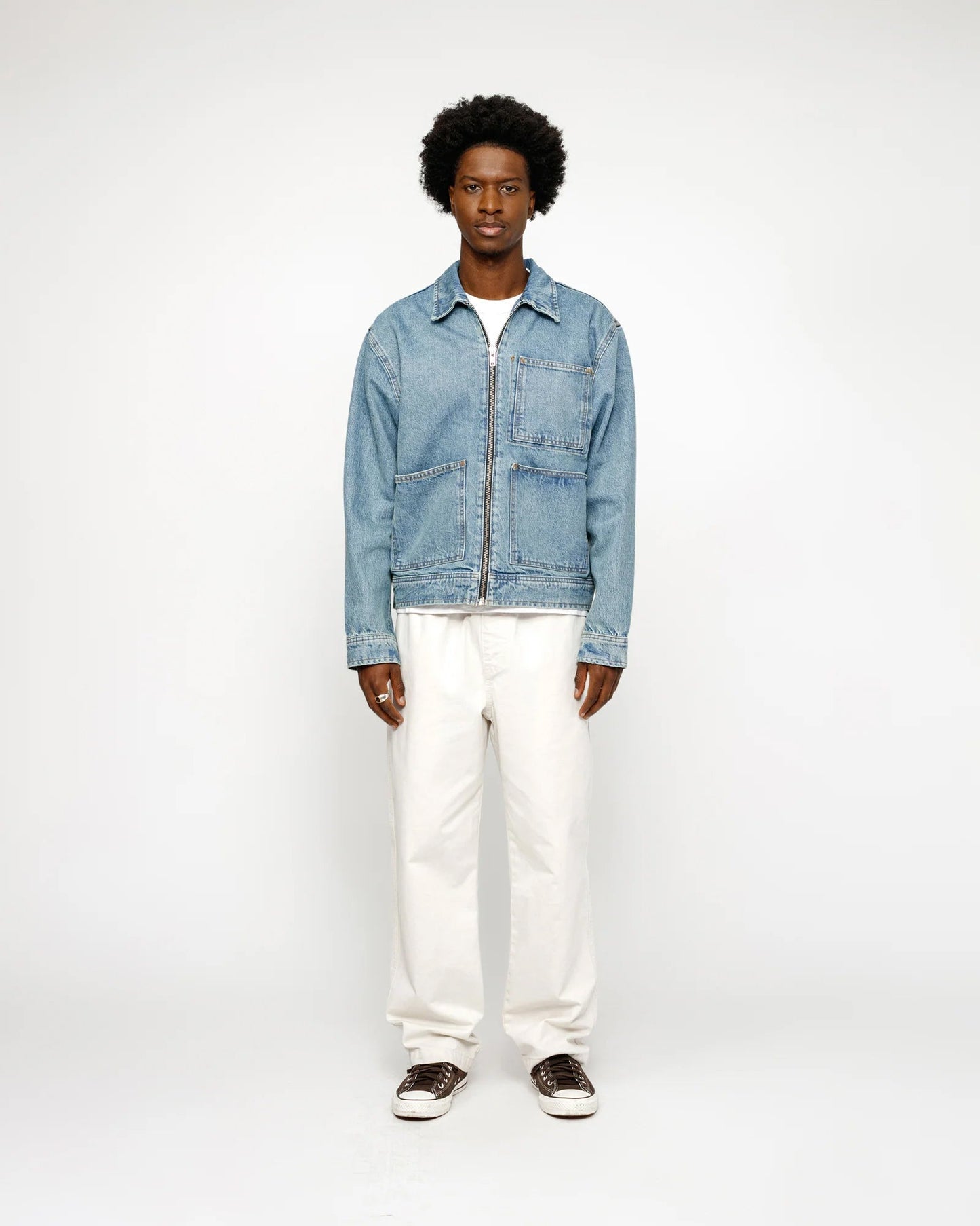 PANTALON DE PLAGE EN COTON GRATTÉ