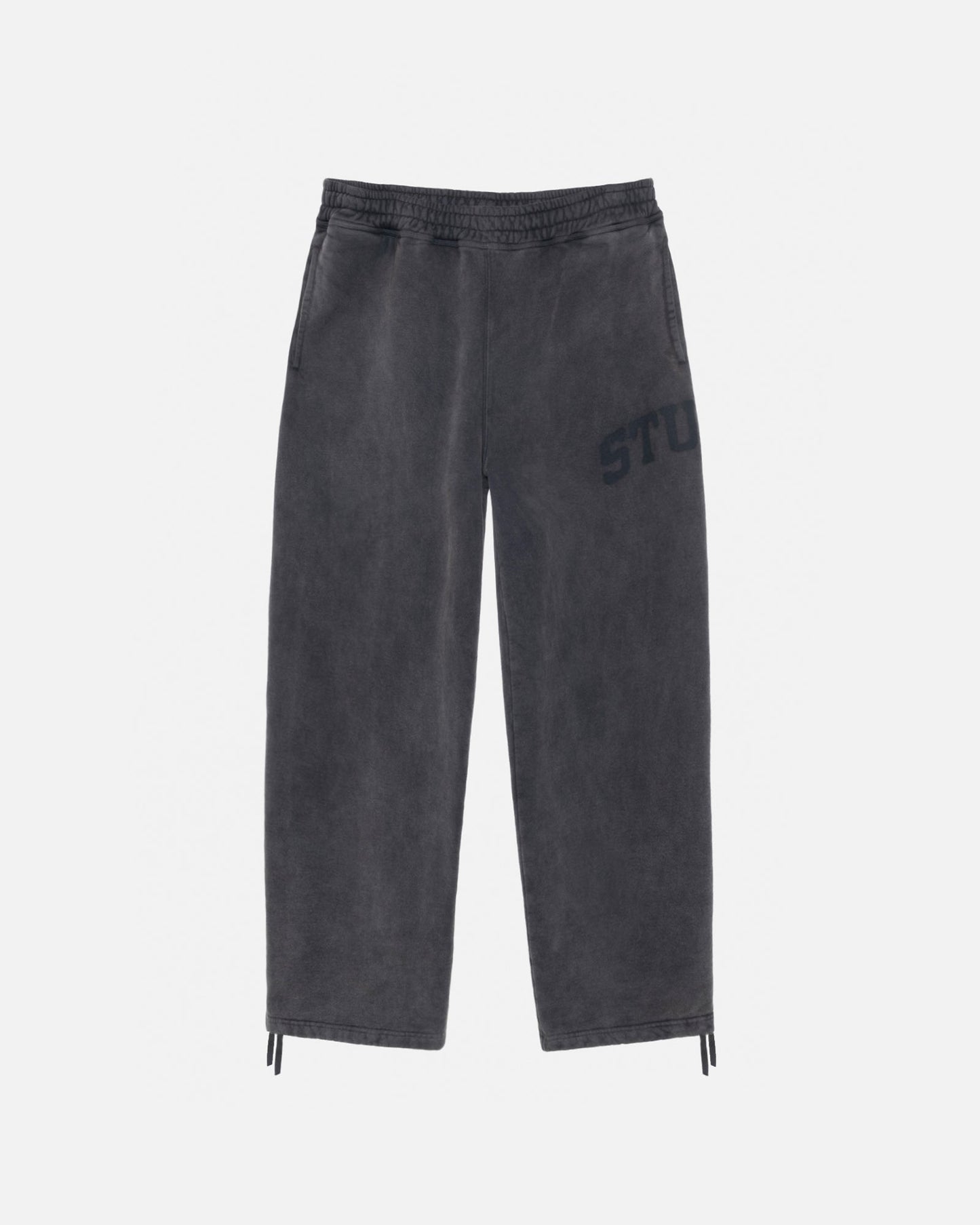 PANTALON EN MOLLETON GRAPHIQUE DÉLAVÉ