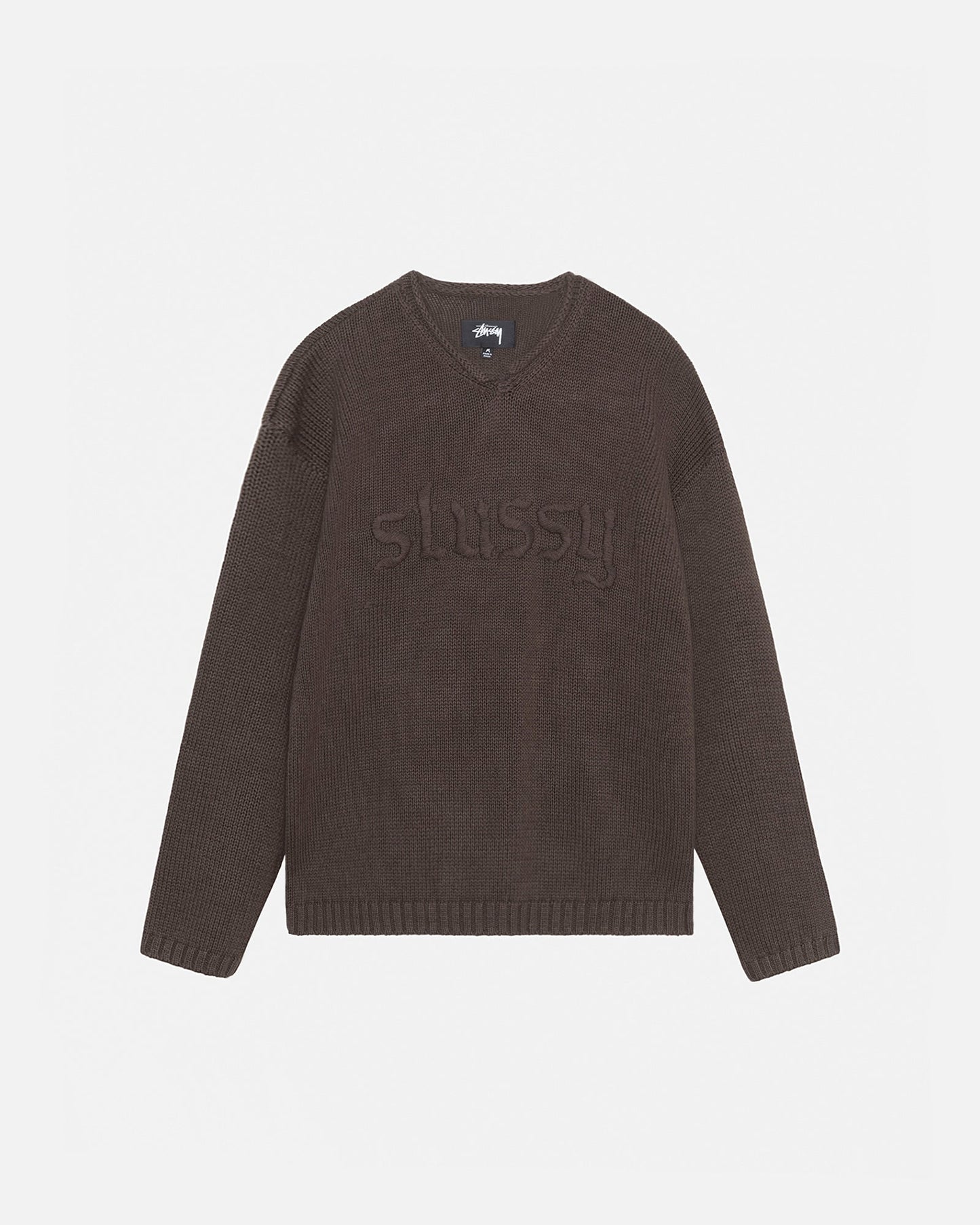 PULL À LOGO BRODÉ ET COL EN V