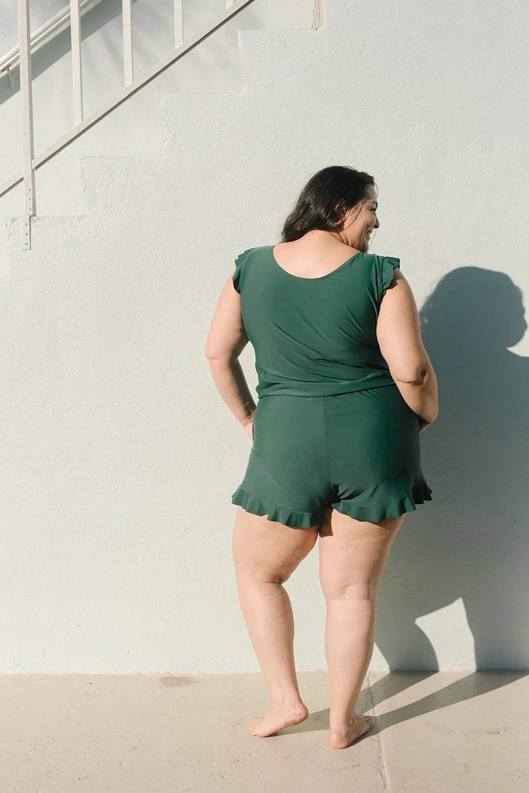 Bade-Jumpsuit Integrierter BH👙Herausnehmbare BH-Körbchen