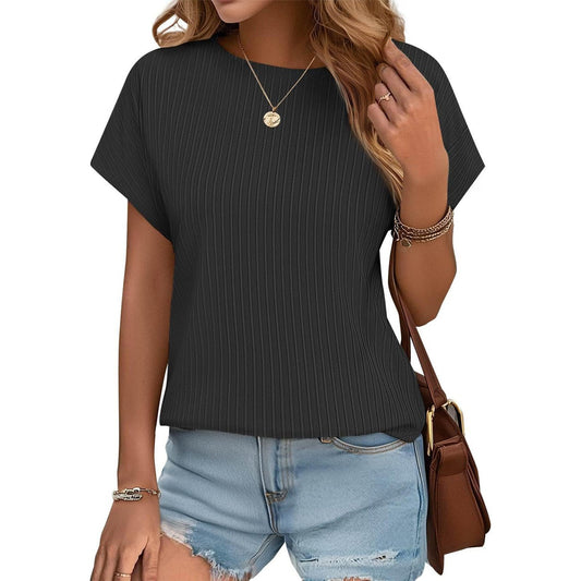 ✨Damen Sommer Klassisches Jacquard-Streifen-T-Shirt