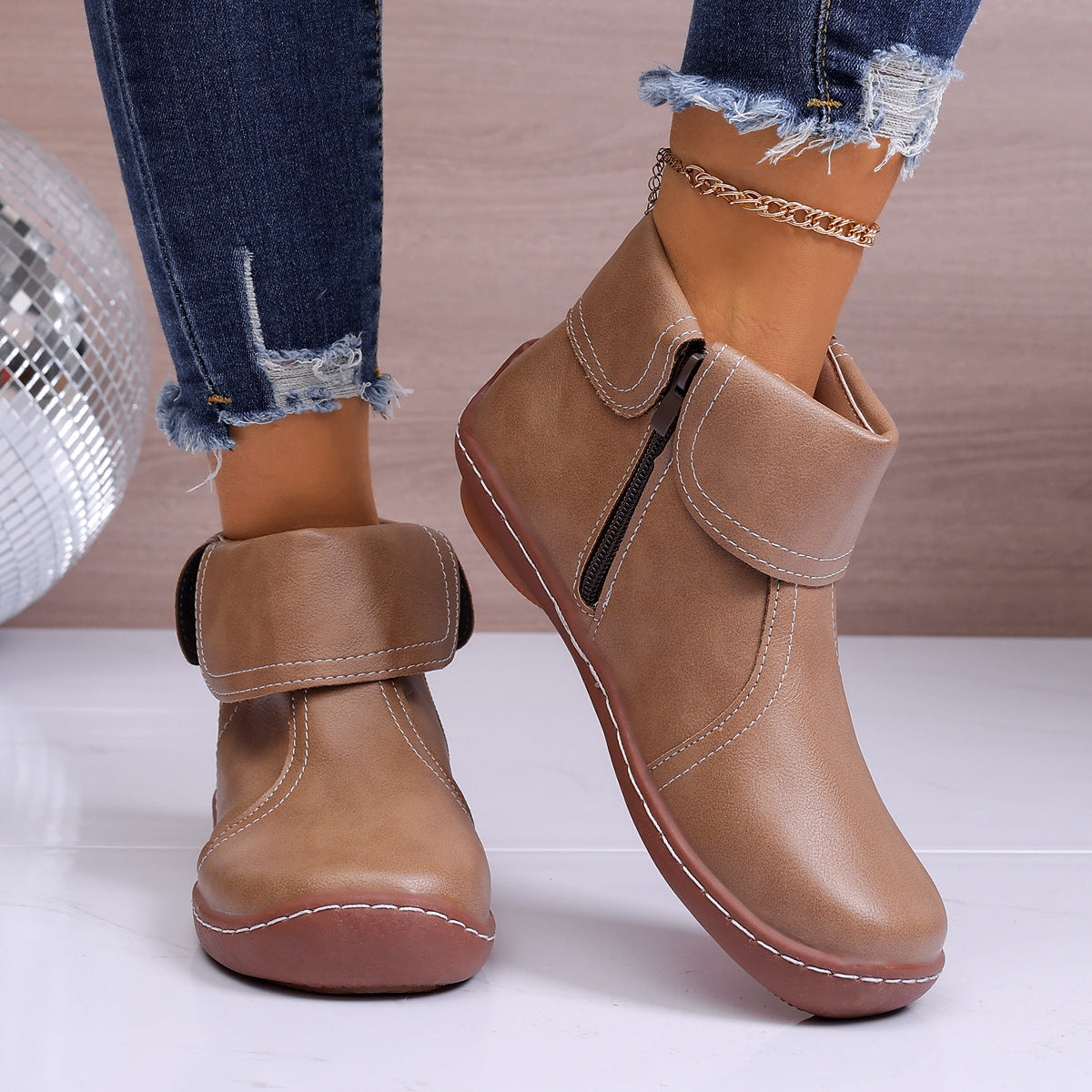 ⏰Letzter Tag! 45% RABATT🔥Orthopädische Wanderstiefel aus echtem Leder für Damen
