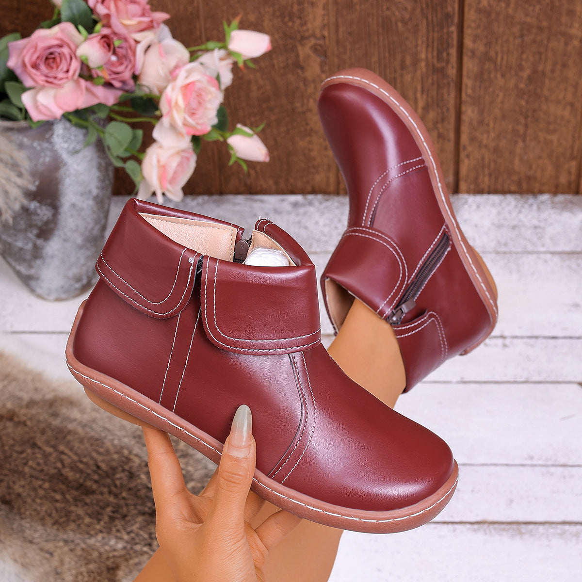 ⏰Letzter Tag! 45% RABATT🔥Orthopädische Wanderstiefel aus echtem Leder für Damen