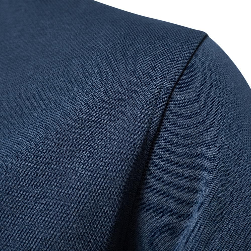 Veste de survêtement zippée en molleton uni à col baseball pour homme